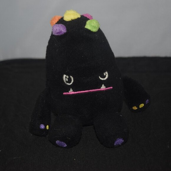 So So Happy Mad Dog 5"Collectible Plush Toy Black Rainbow - Picture 1 of 3